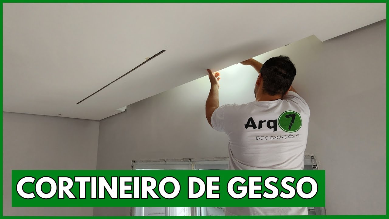 COMO FAZER UM CORTINEIRO DE GESSO ILUMINADO - 5 DICAS PARA VOCÊ NÃO ERRAR