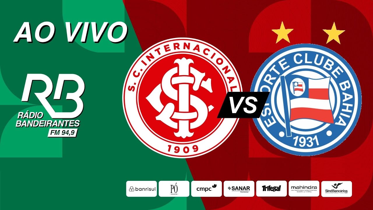 INTER 2 X 2 BAHIA | BRASILEIR&Atilde;O | 33&ordf; RODADA | JORNADA ESPORTIVA (08/11/25)