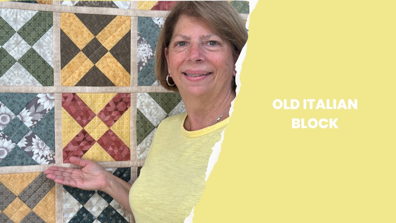 Old Italian Block- Quilt As You Go style