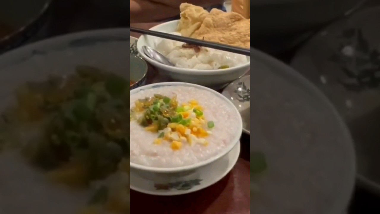 Chee Cheong Fun,Porridge,Red Dates & Ginger Tea#vlog #ipoh #malaysia #breakfast #chinese #yummy