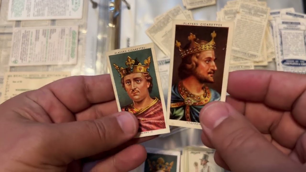Unintentional ASMR: Putting Tobacco Cards in Plastic Album Sleeves