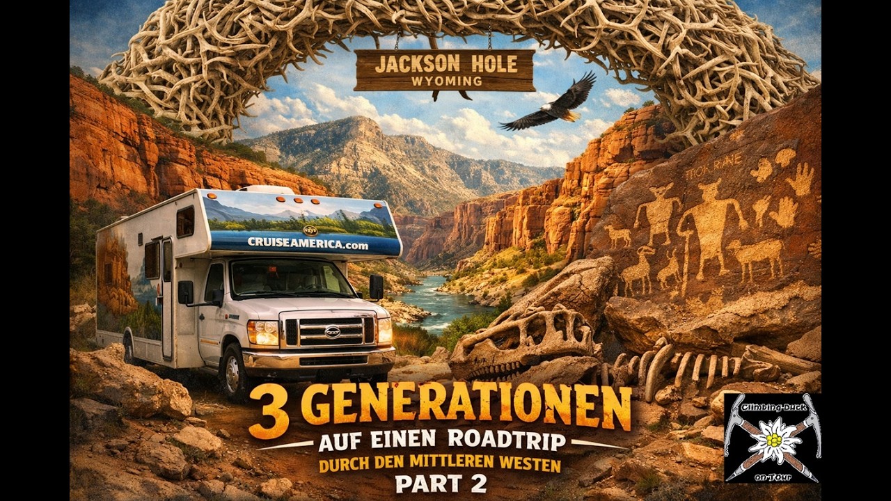 Путешествие трёх поколений по Среднему Западу Америки. Часть 2: Динозавры и Красный каньон.