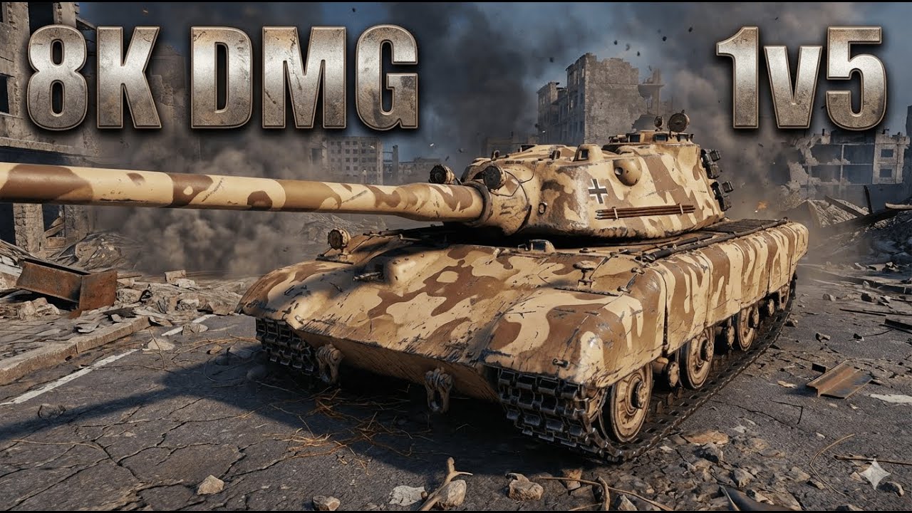 E77 WoT 2.0 :: 8K Damage :: 1 vs 5