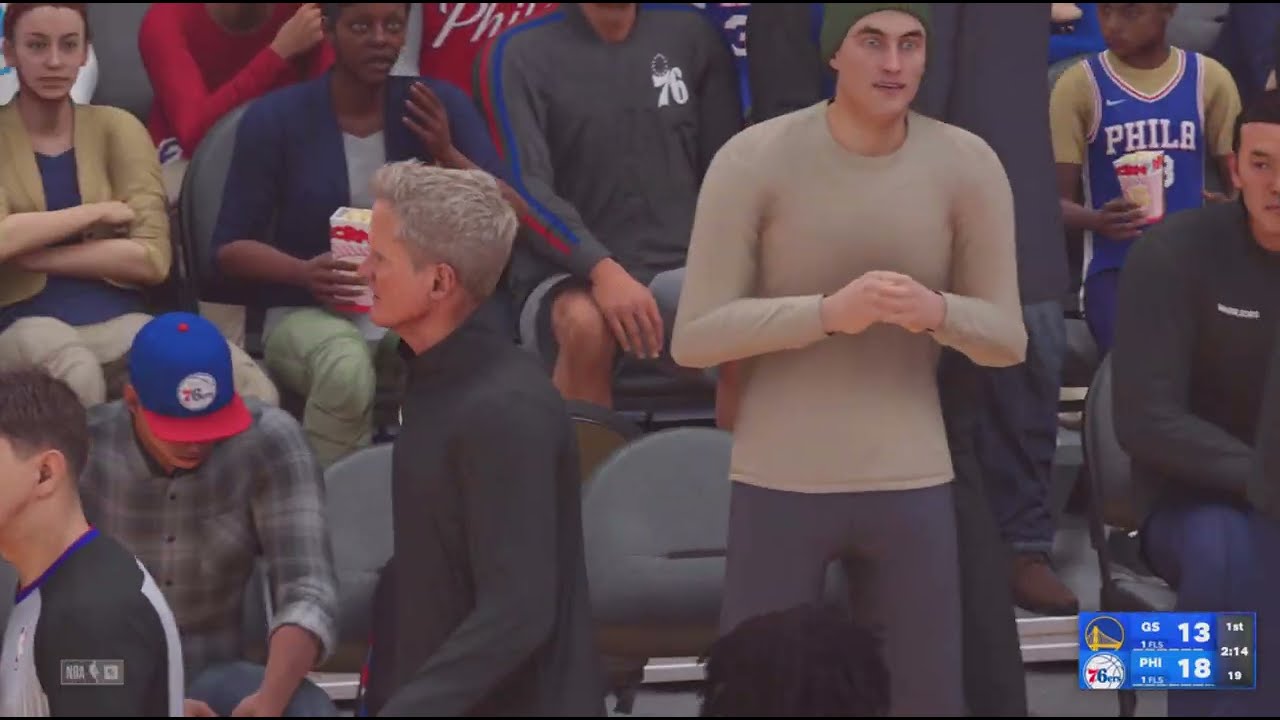 76ers vs GSW the slash game 2K23