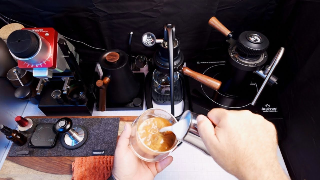 Making an Espresso Latte with the Flair 58 Plus 2 & Flair Wizard