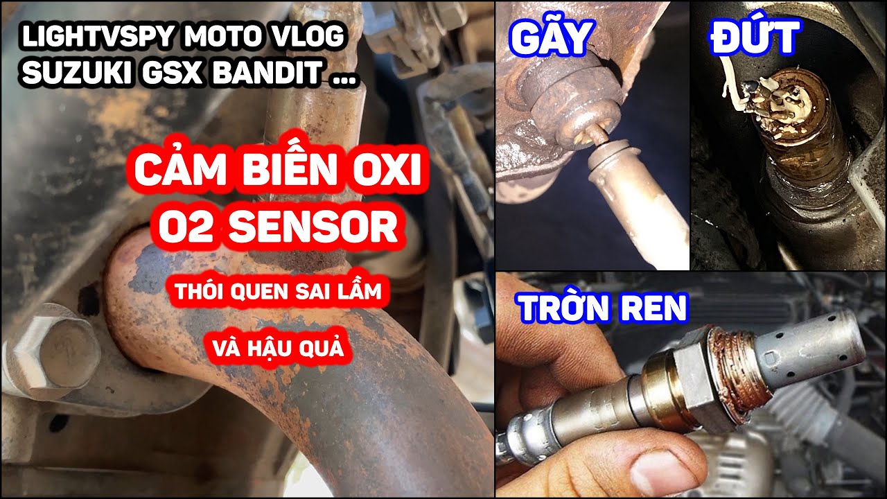 Cảm biến oxy (O2 sensor) thói quen sai lầm và hậu quả nặng nề cần lưu ý | Lightvspy