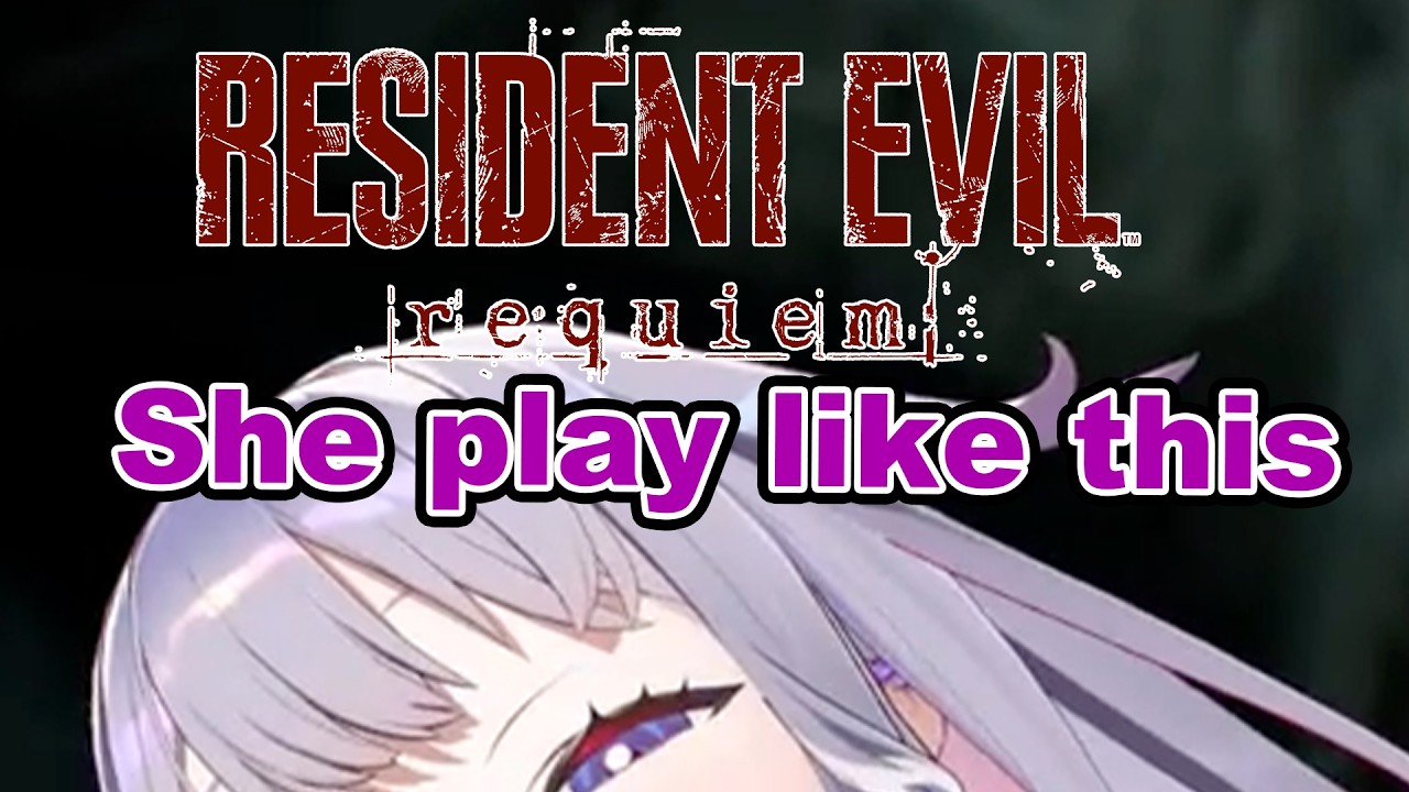 7 Hours of Resident Evil Requiem: Biboo Hide Under Her Monitor |  『Hololive』