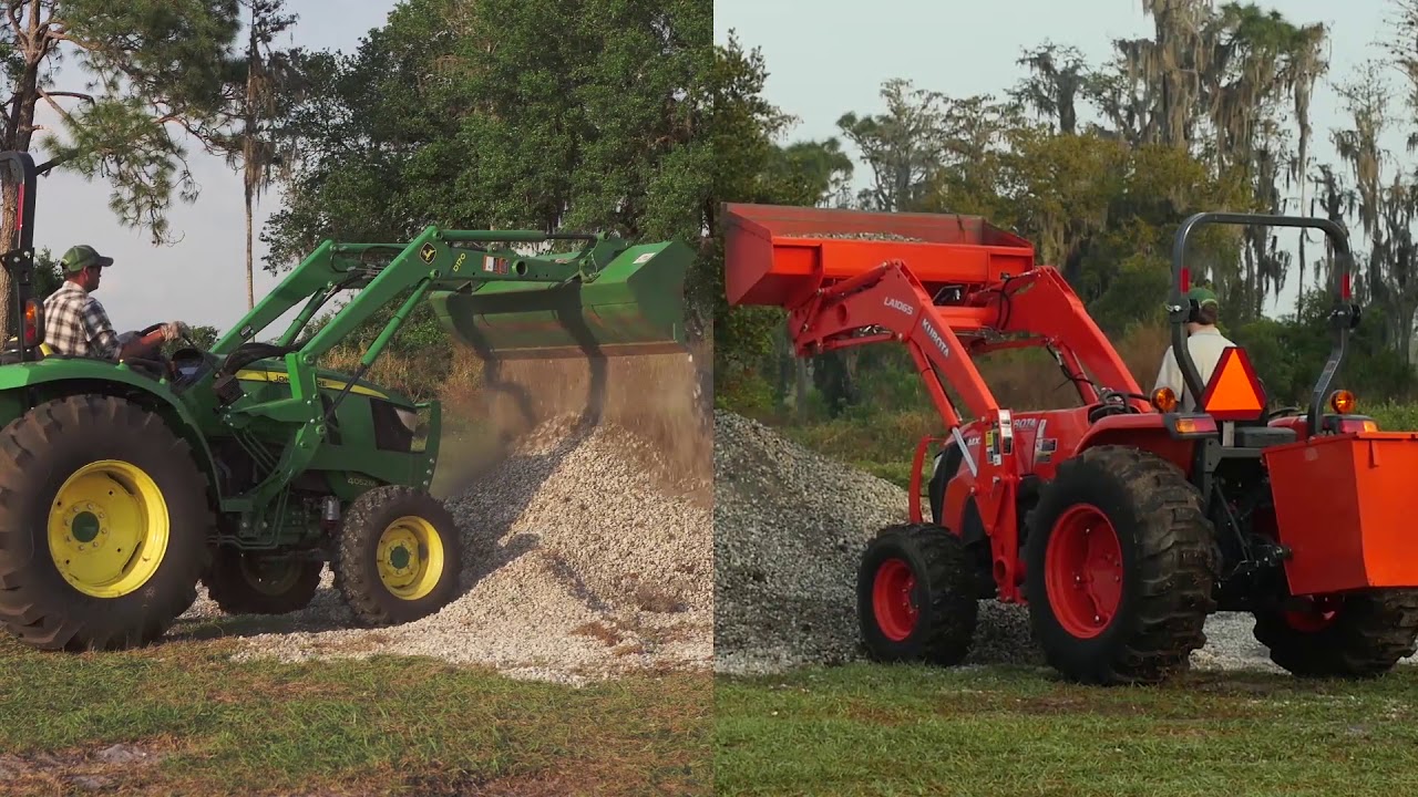 Drive Green: John Deere 4M Series vs. Kubota MX Compact Utility Tractors