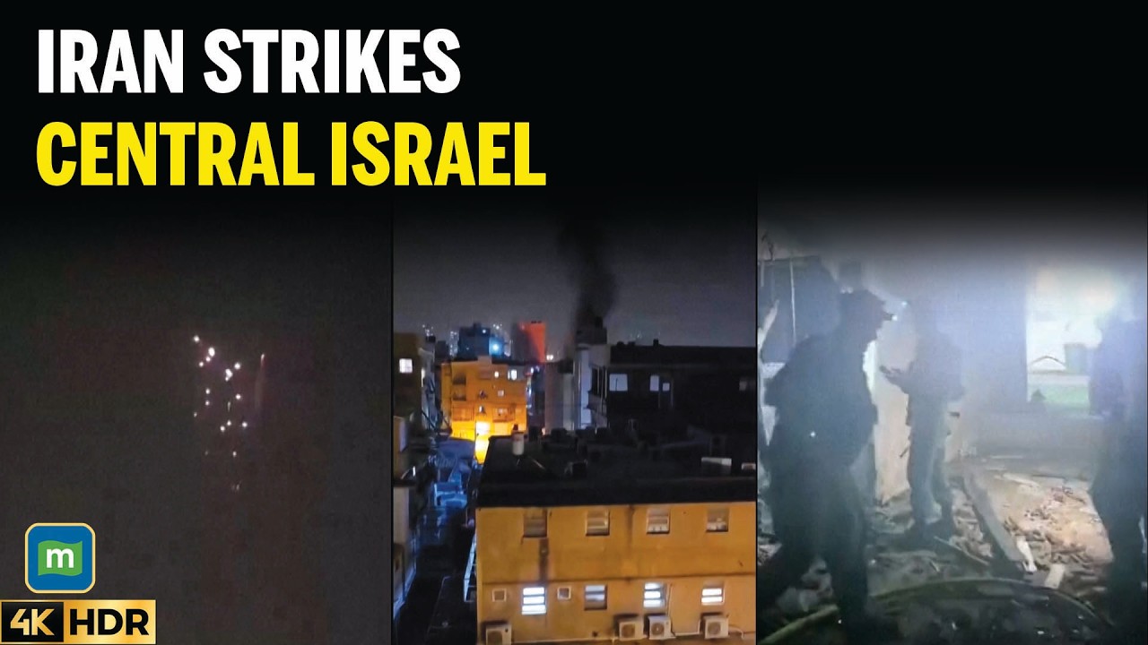 Iran Strikes Central Israel, Tel Aviv Region Sealed Off After Fresh Missile Barrage