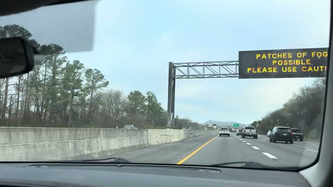 Passenger POV - Hauling in HOV - No Traffic - Monday AM Nashville Commute I65 - 4K Unedited 