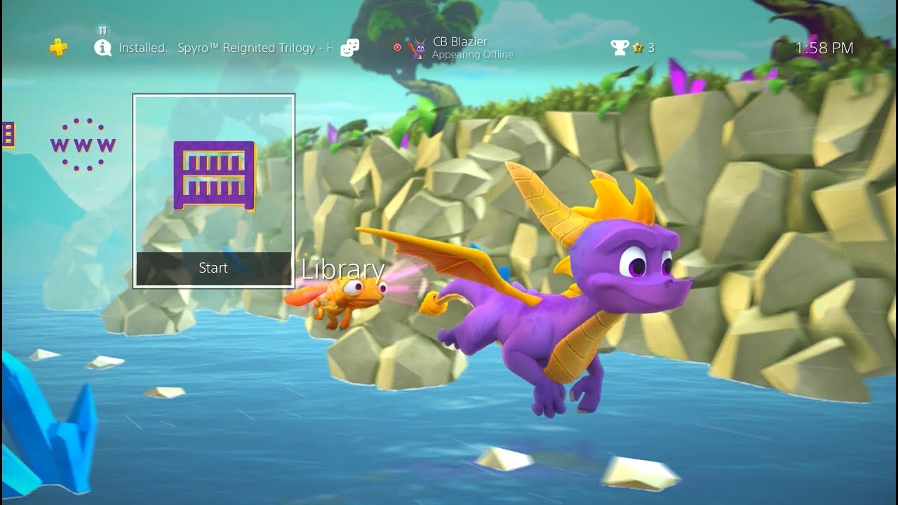 Spyro Reignited Trilogy - PS4 Hero Bundle Preorder (Sunny Flight Theme + Spyro Avatars)