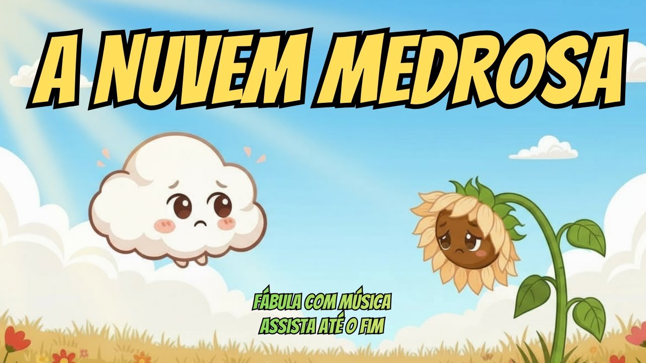 A Nuvem Com Medo de Chover☁️ | Uma Fábula Infantil Emocionante com Música