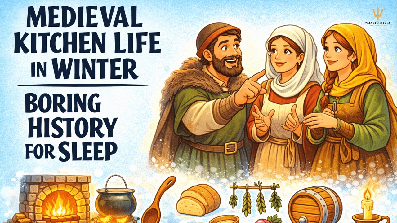 Medieval Kitchen Life in Winter | Boring History for Sleep
