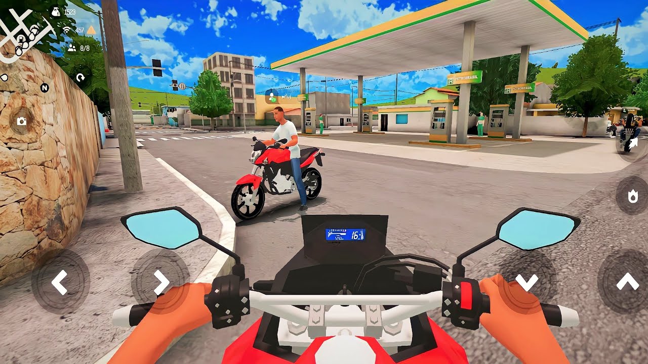 Jogando o novo jogo de motos online para celulares (Rodograu) Big open world Ep.28