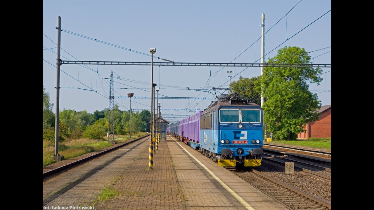 [ČD CARGO] 363 008-4 z transportem wagon&oacute;w typu Innofreigh w Czechach | Hladk&eacute; Životice & Jistebnik