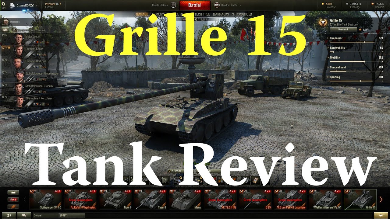 World of Tanks - Grille 15 Tank Review