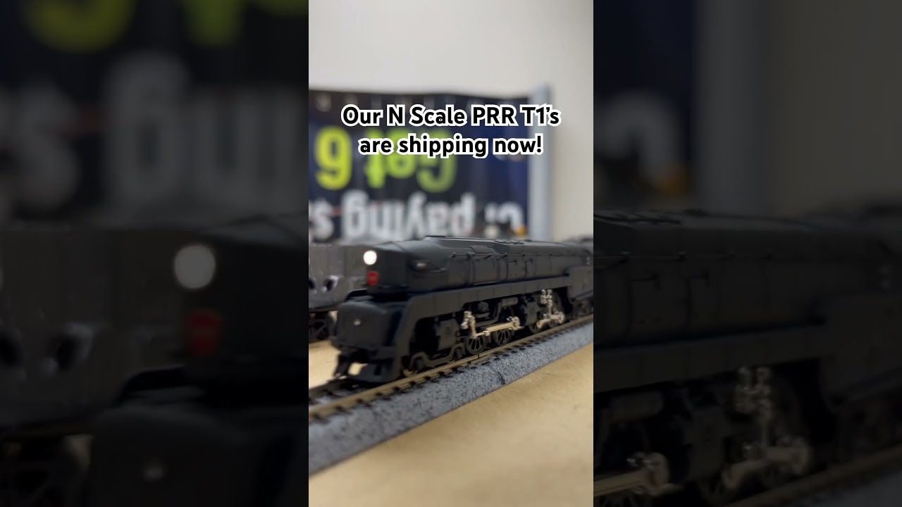 Our N Scale PRR T1&rsquo;s are shipping now! #train #nscale #pennsylvaniarailroad