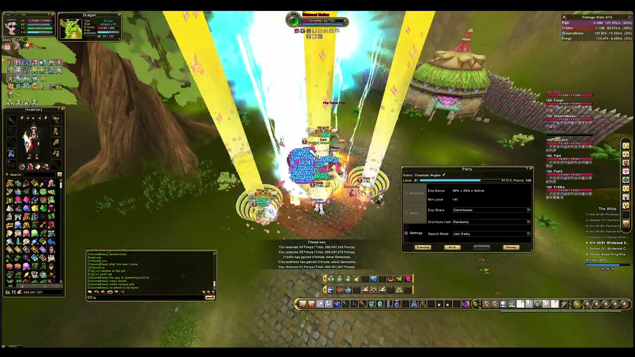 Wilds Run #4 - Tank RM and Solo RM - Flyff Universe (Mushpoie Server)