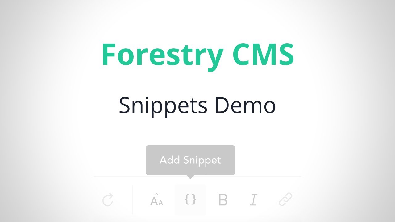 Forestry CMS Snippets Demo