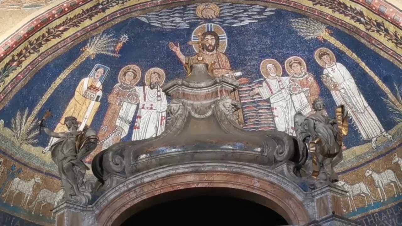 La Columna de la Flagelaci&oacute;n en la Bas&iacute;lica de Santa Praxedes, en Roma.