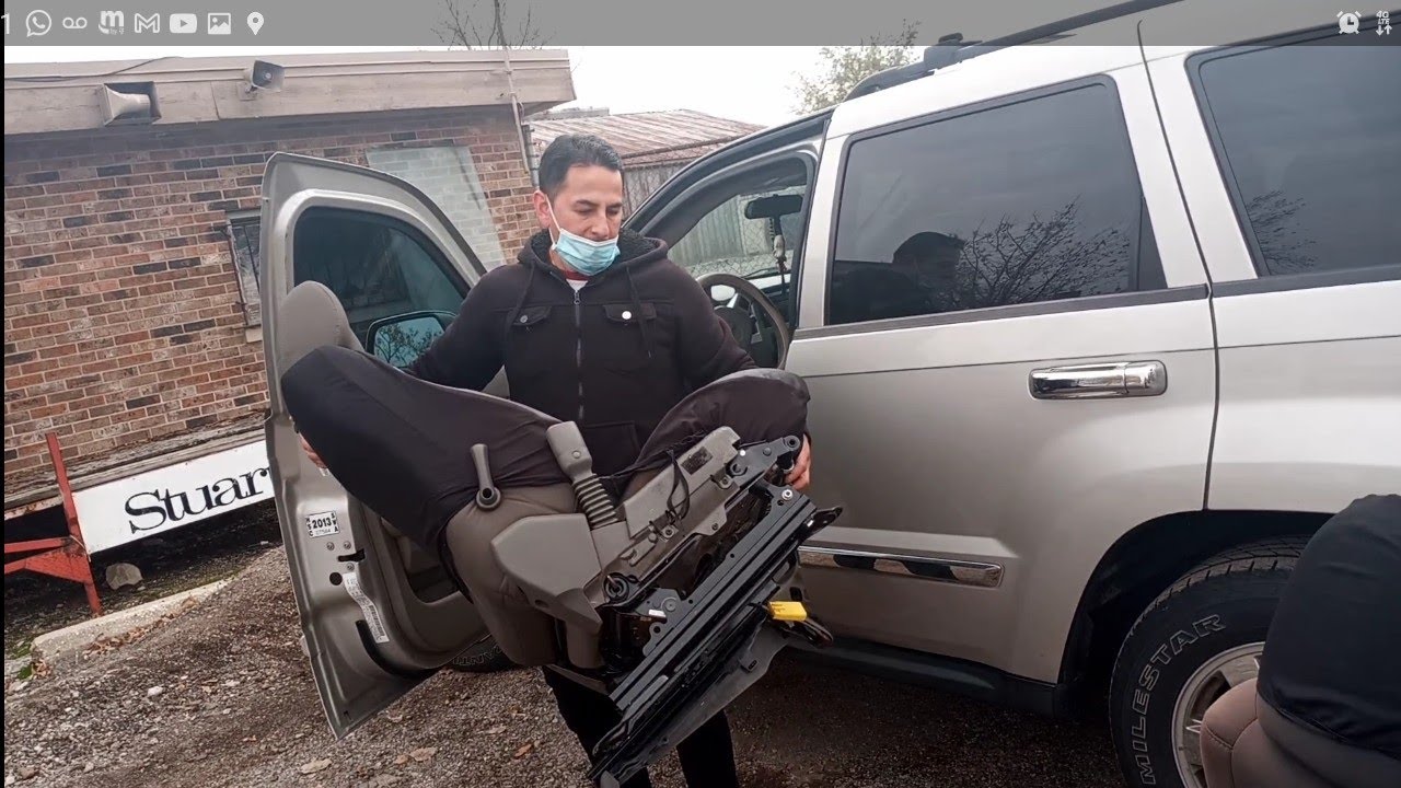 How to replace front seat,2005/10 Jeep grand cherokee