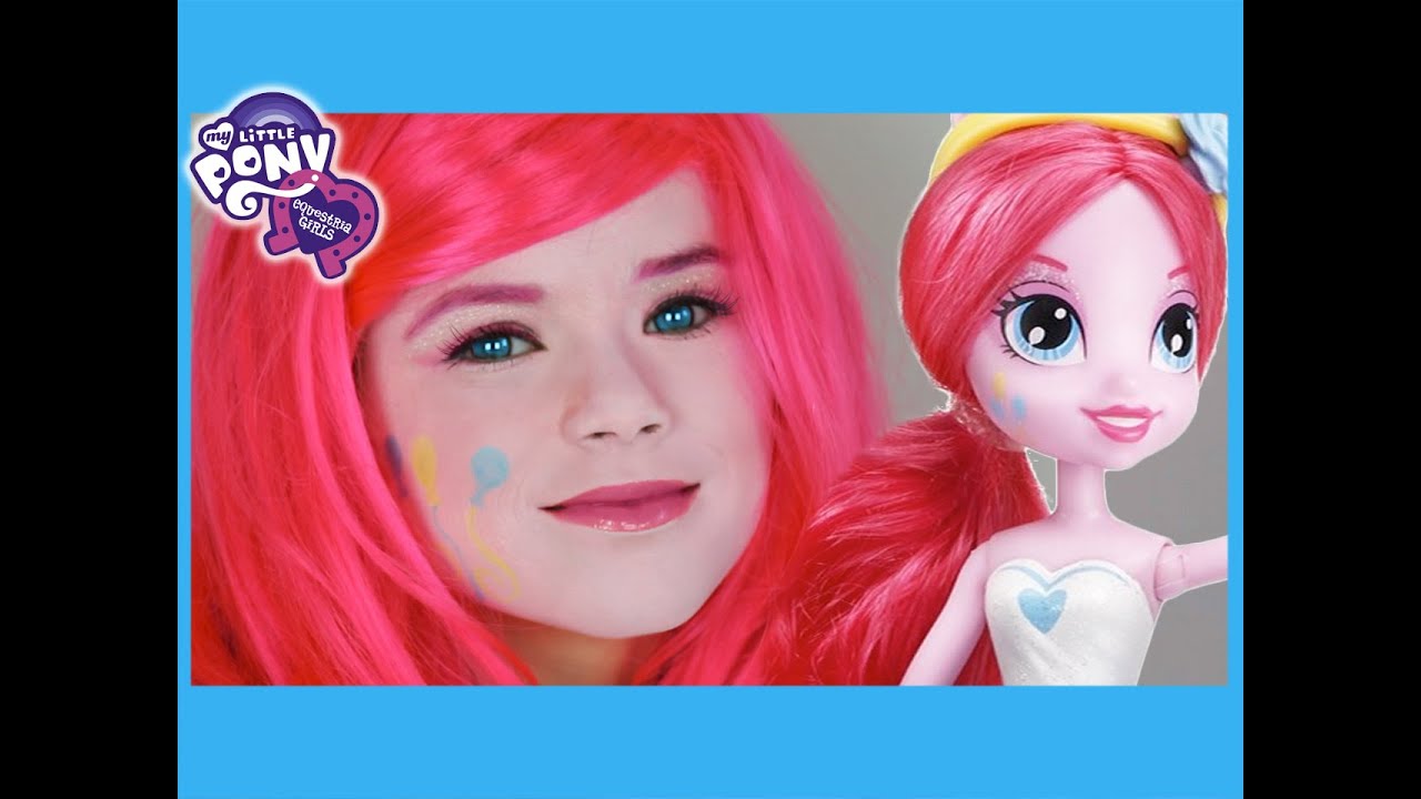 My Little Pony Pinkie Pie Makeup Tutorial! Equestria Girls Doll Cosplay | Kittiesmama