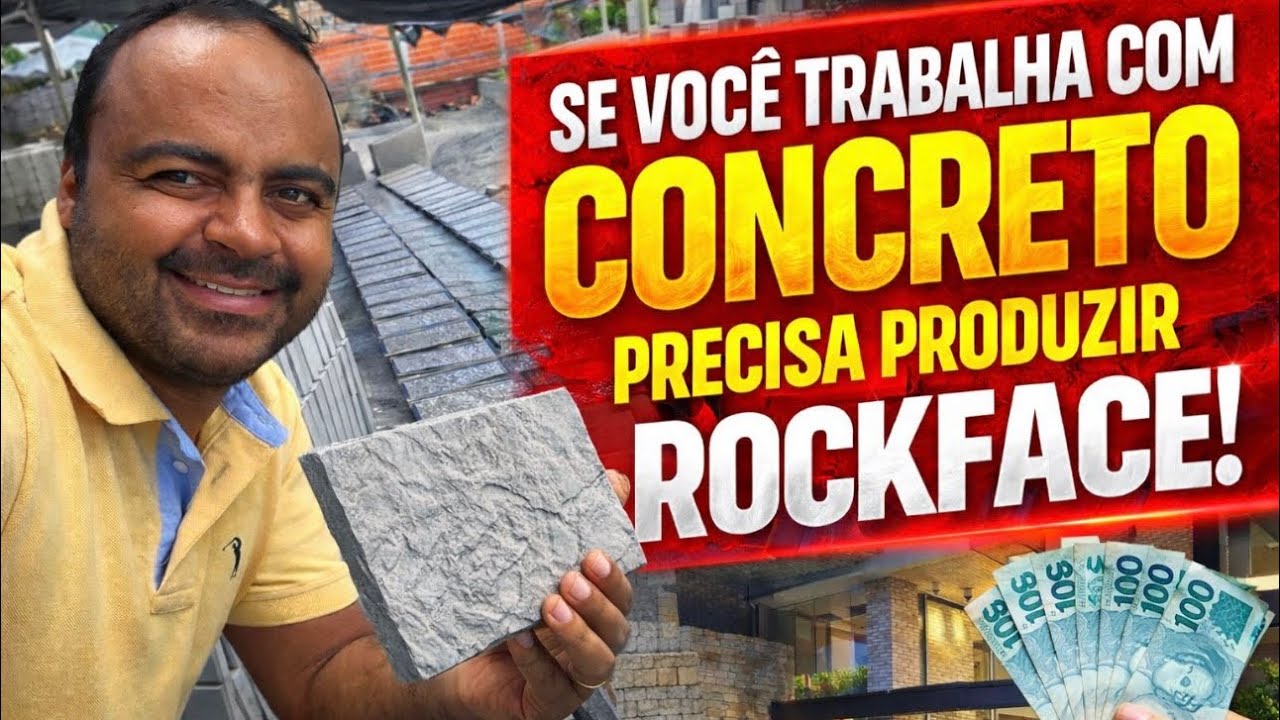 Se Você Trabalha com Concreto, Precisa Produzir tijolinho rústico RockFace