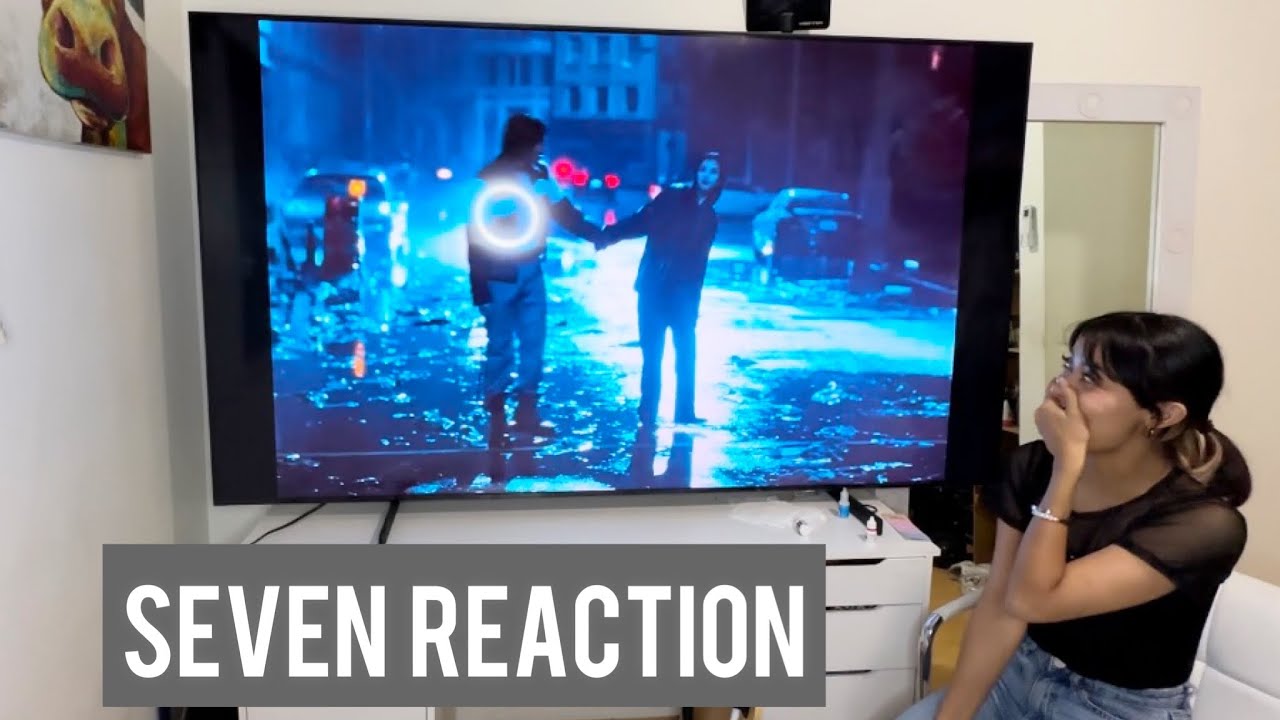 Reacting to Seven by Jungkook of BTS from a 90’’ tv