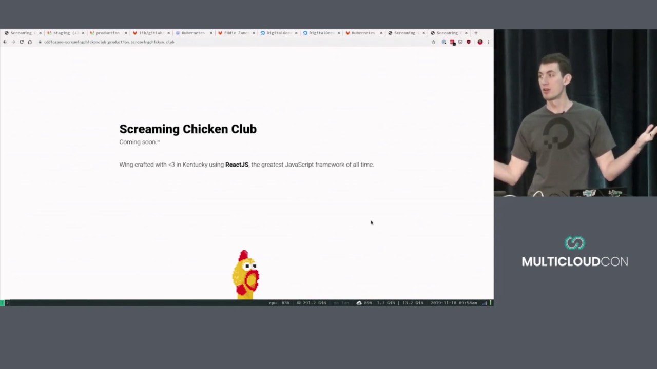 MulticloudCon San Diego 2019 - DigitalOcean + GitLab Workflow Portability Demo with Eddie Zaneski