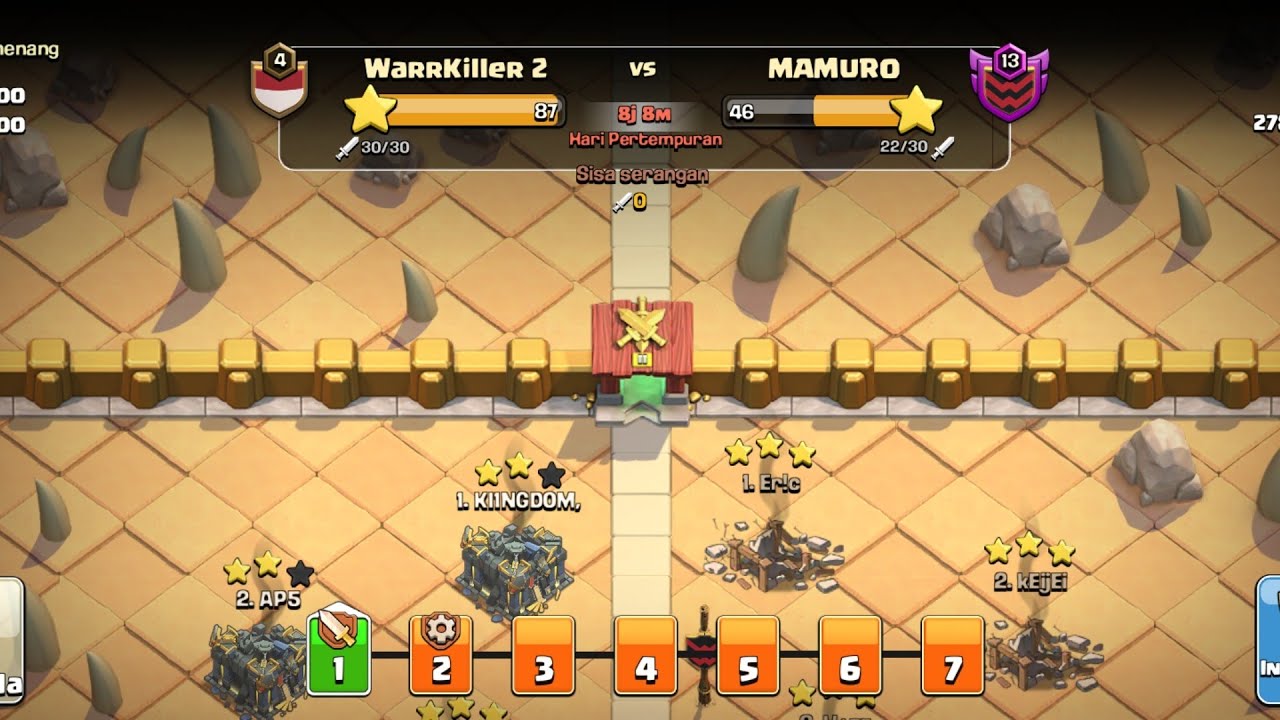 DAY 1 SOLO  CWL  COC DAPET LAWAN ADE