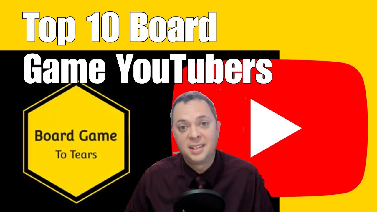 Top 10 Board Game YouTube Channels | Antonio's Favorites