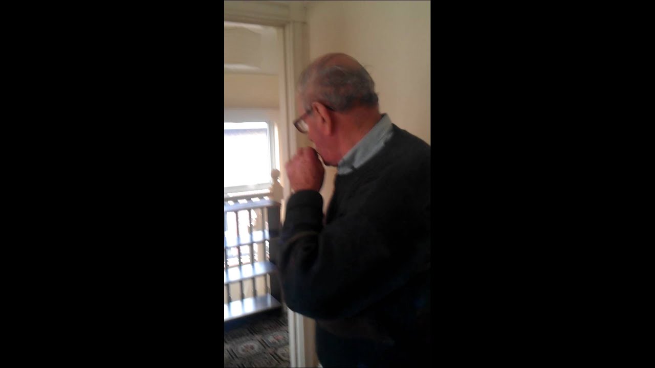 Old Man smoking weed joint