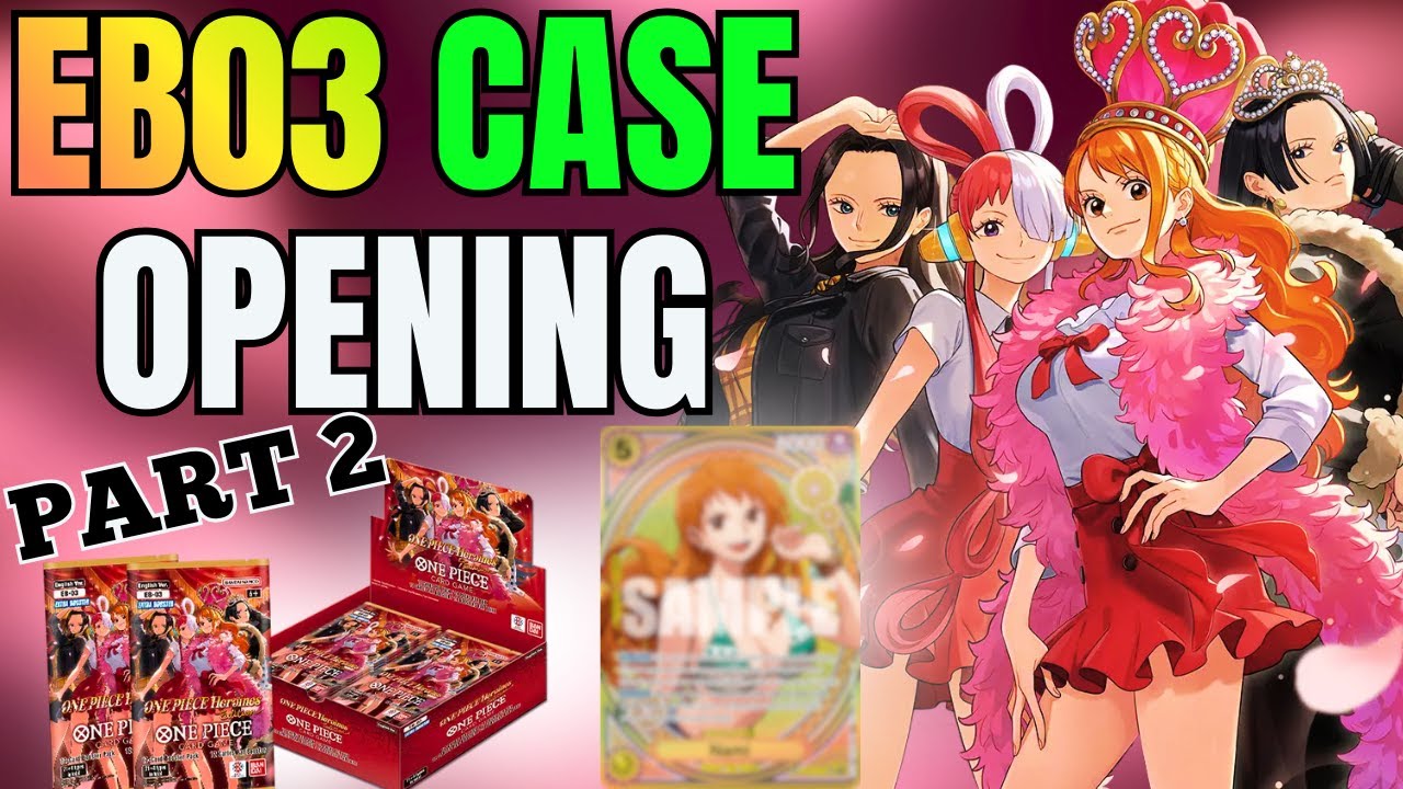 One Piece TCG EB03 Heroines Edition CASE OPENING | Part 2 #optcg #tcg #packopening #caseopening