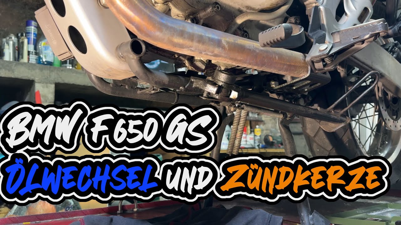 Ölwechsel und Zündkerze - BMW F650 GS