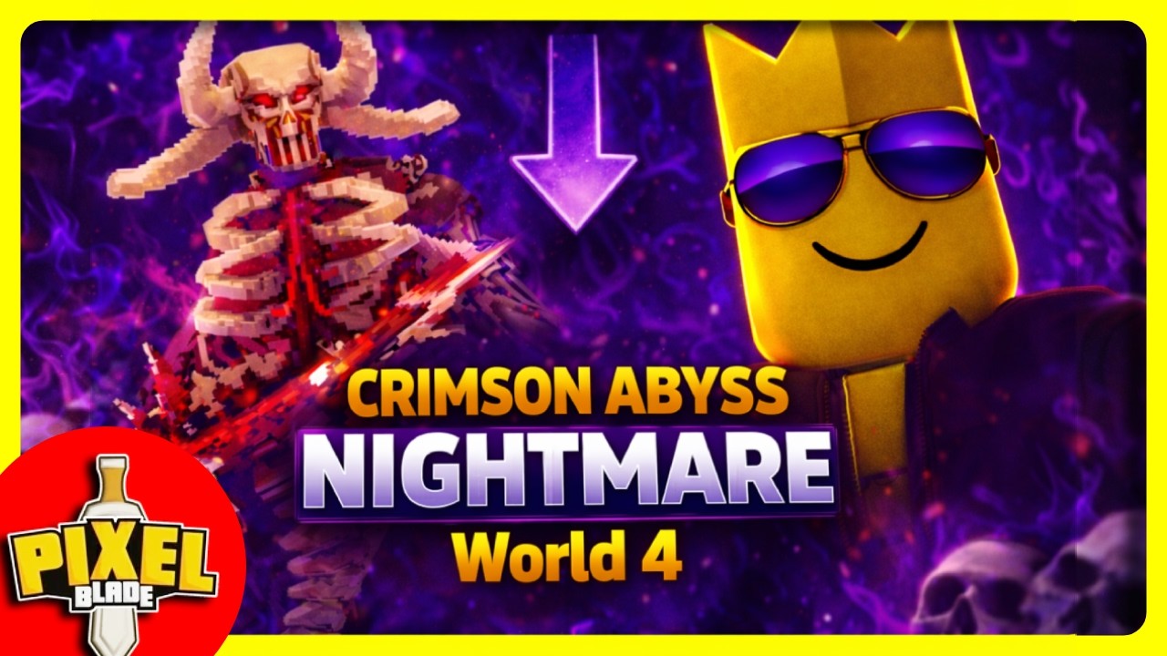NEW WORLD4 Nightmare Level Is INSANE #pixelblade #roblox