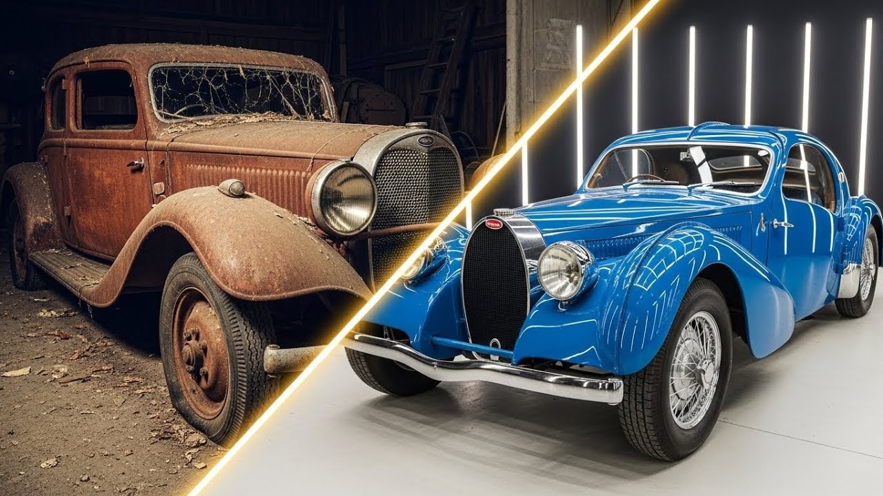ASMR Car Restoration | Forgotten 1938 Bugatti Reborn to Million-Dollar Perfection