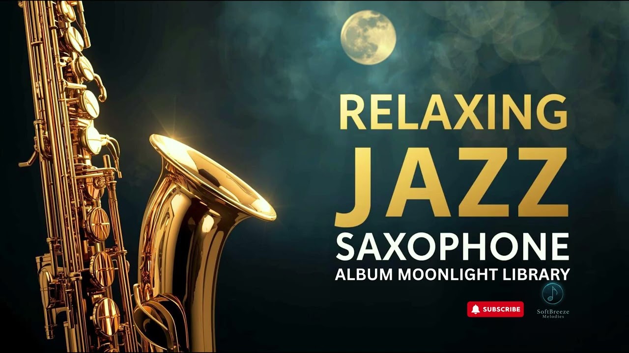 Smooth Blues Saxophone🌙 Moonlight Library  for Deep Reading, Study, Focus & Quiet Night Research