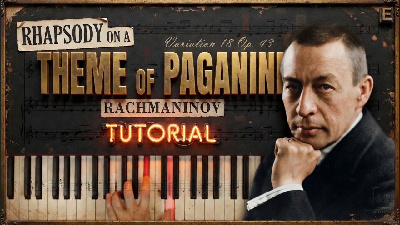 VARIATION 18 - 'Rhapsody on a Theme of Paganini' op. 43 by Rachmaninov | Piano Tutorial (Part 1)