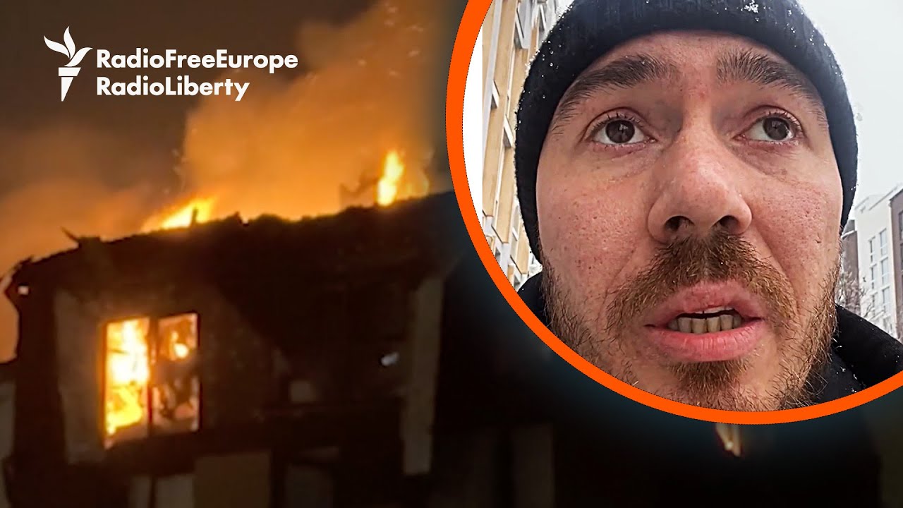 RFE/RL's Ukraine War Reporter Sees His Own Apartment Building Hit