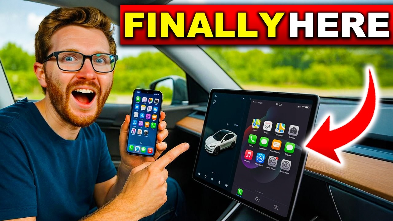 Tesla's BIGGEST Update Finally Adds CarPlay!