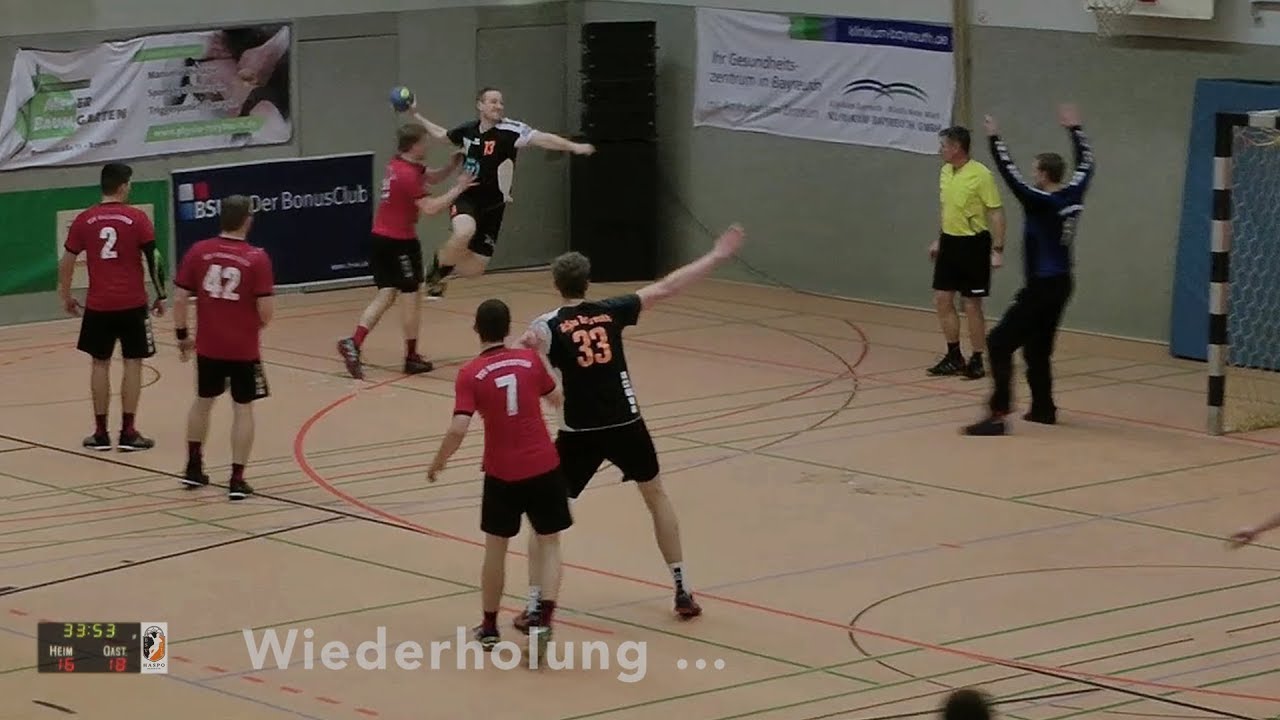 Handballregeln: Foul gegen einspringenden Au&szlig;en