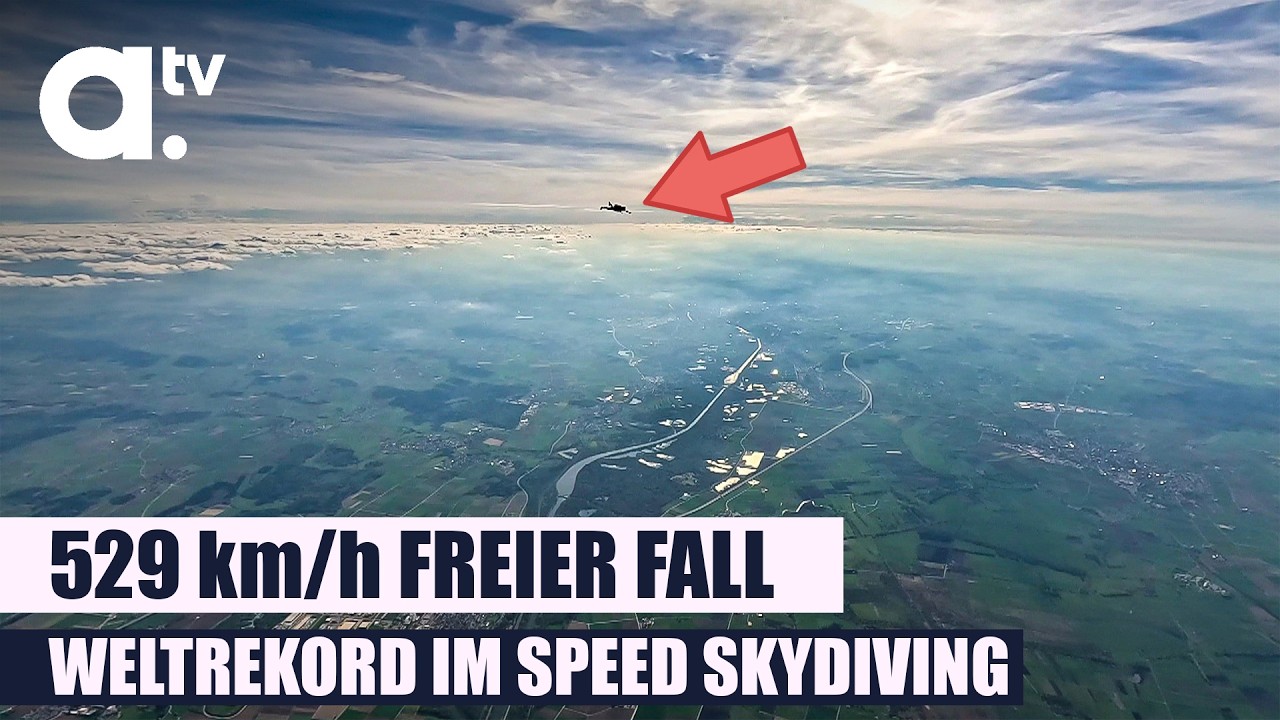 Weltrekord im freien Fall – Günzburger ist der schnellste Skydiver