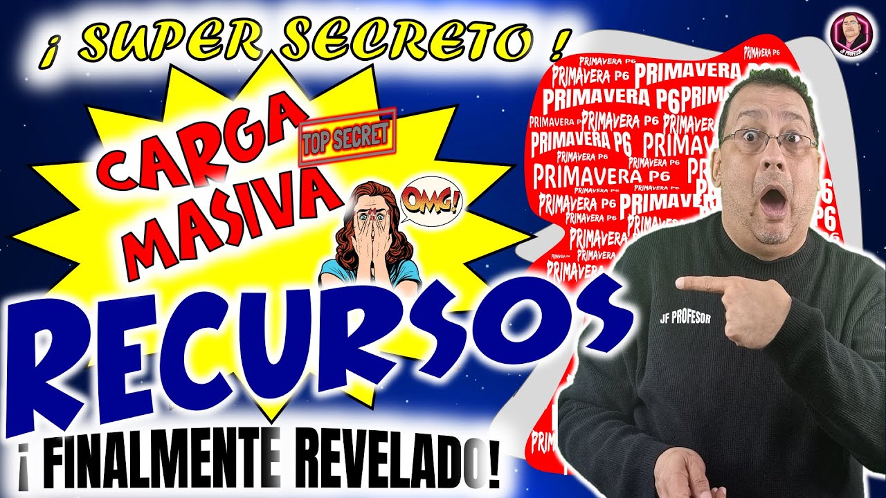 🚀🚀Cómo Importar Recursos Fácilmente desde EXCEL a PRIMAVERA P6