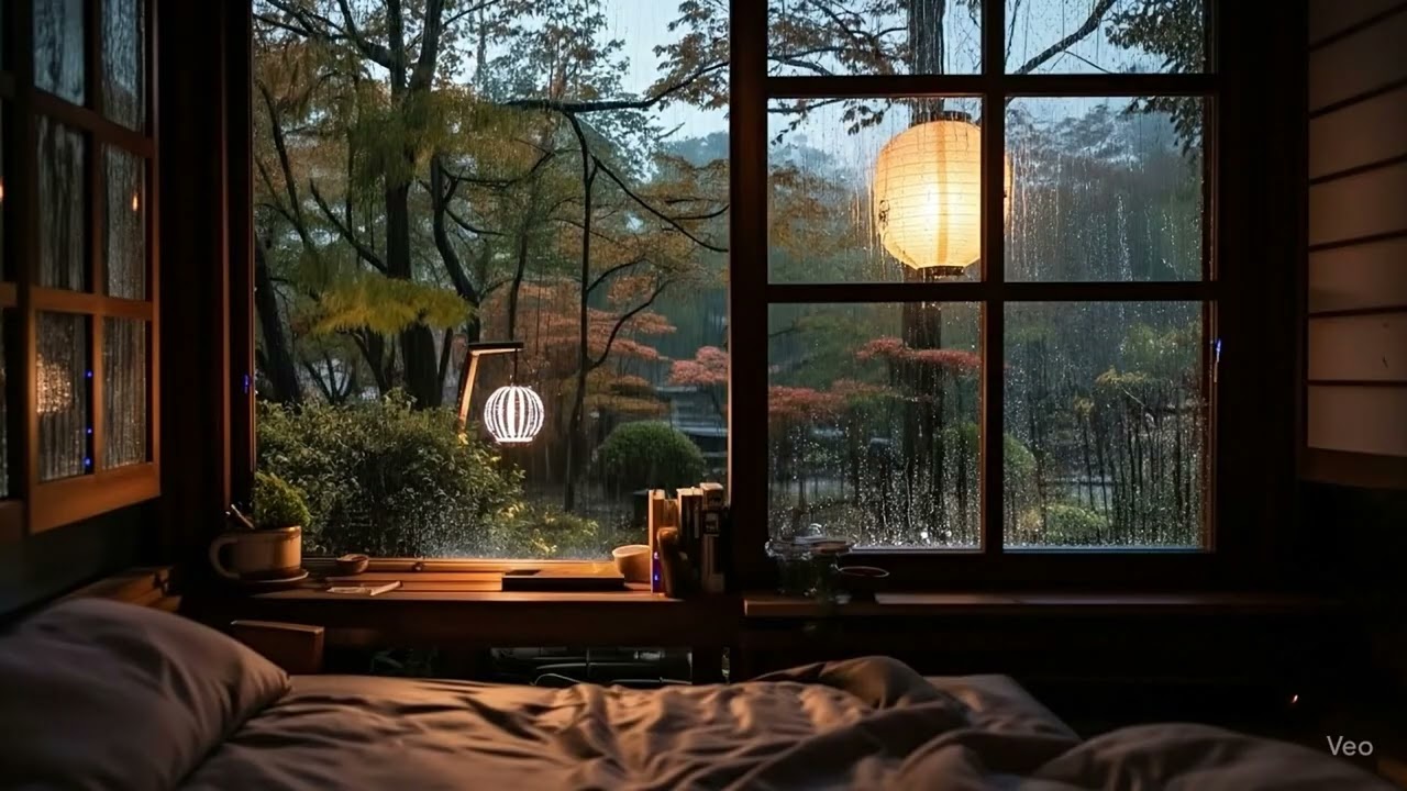 Relaxing Rain on the Flower Garden Soft Rain for Sleep Relaxation 8 Hours Natura #rain #soundrain