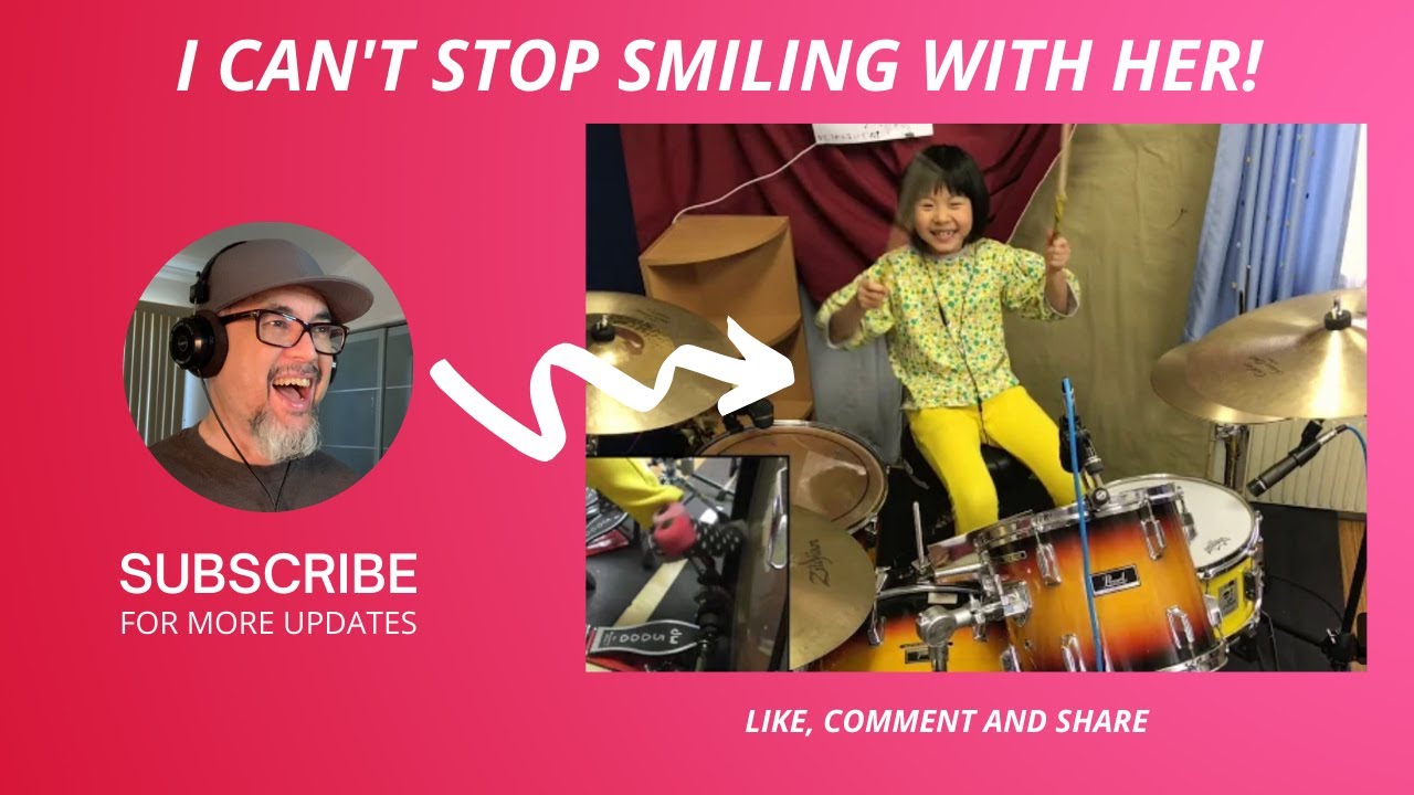 8 yr old Yoyoka covers Good Times Bad Times by LED ZEPPELIN reaction