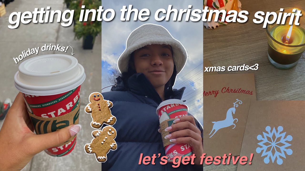 getting into the christmas spirit! holiday prep, diys with Cricut, wrapping gifts and more!