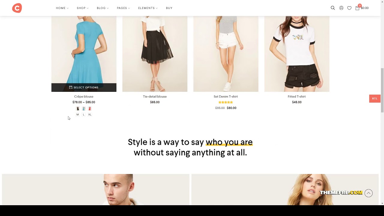 Ciao - Minimalist Elementor WooCommerce Theme ecommerce fashion Moe