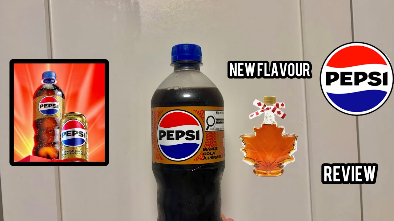 Reviewing a new flavour Pepsi, maple cola