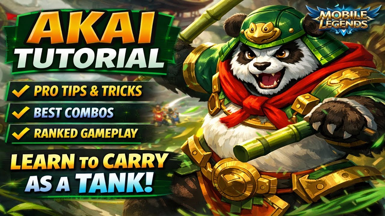 Akai Explained | Best Tank Tips for Ranked Matches Mobile Legends 