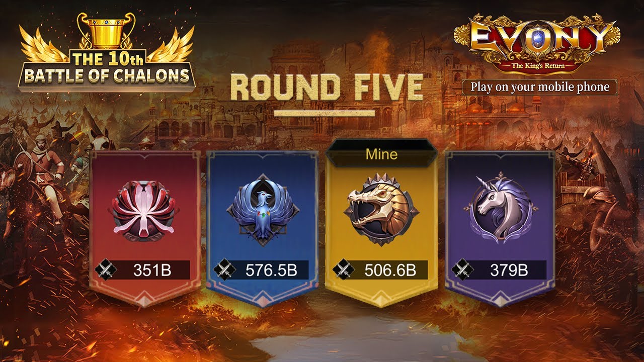 C2 - Peak of Glory - Major League ROUND 5 | Battle of Chalons | Evony: The King's Return